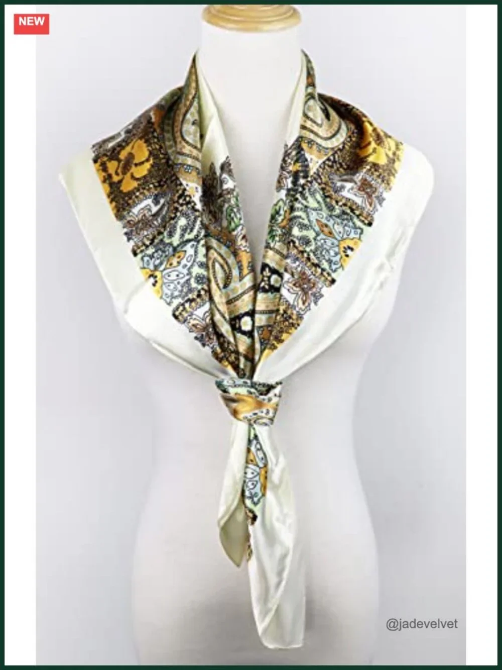Silk Feel Satin Square Scarf 35x35 Women Hair Wrap Headscarf Neck Scarf Bandana